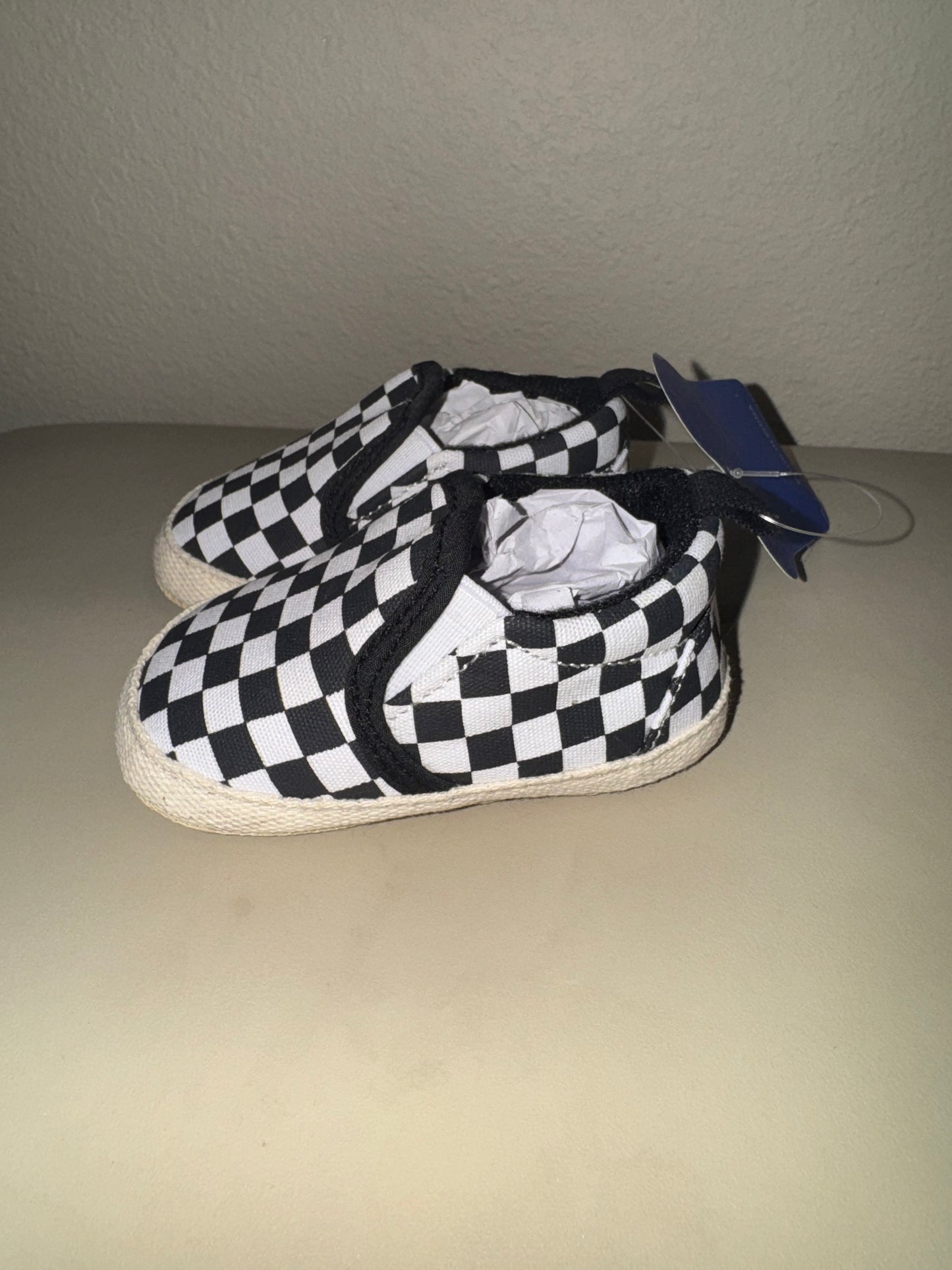 Checkered Slip On Sneakers